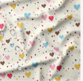 TISSU IMPERMEABLE COEURS MULTICOLORE